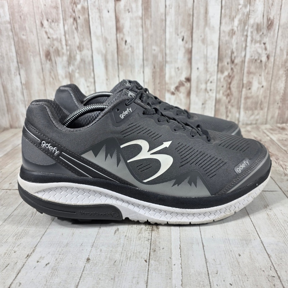 Gravity Defyer G-Defy Ion Men 11.5 XW Grey Black Walking Shoes TB9024MNG-XW